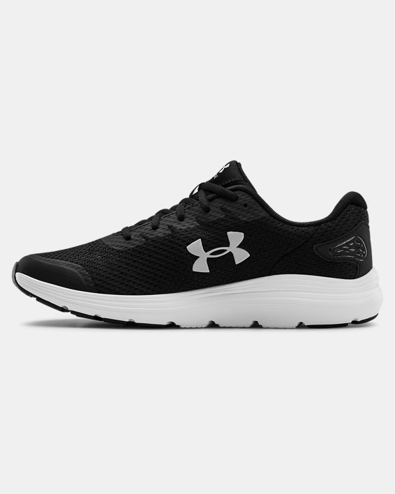 Men's UA Surge 2 Running Shoes, Black, pdpMainDesktop image number 1